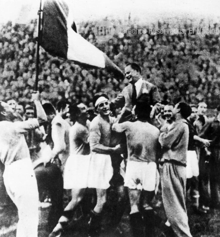 Чемпионат мира 1934 год. Италия побеждает в финале.
