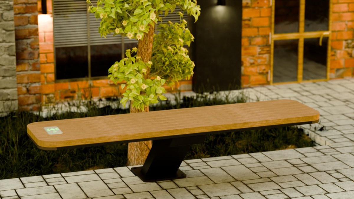 Лавка dina  с беспроводной зарядкой