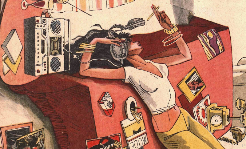 Художник М.Петров журнал "Крокодил" №29 1984
