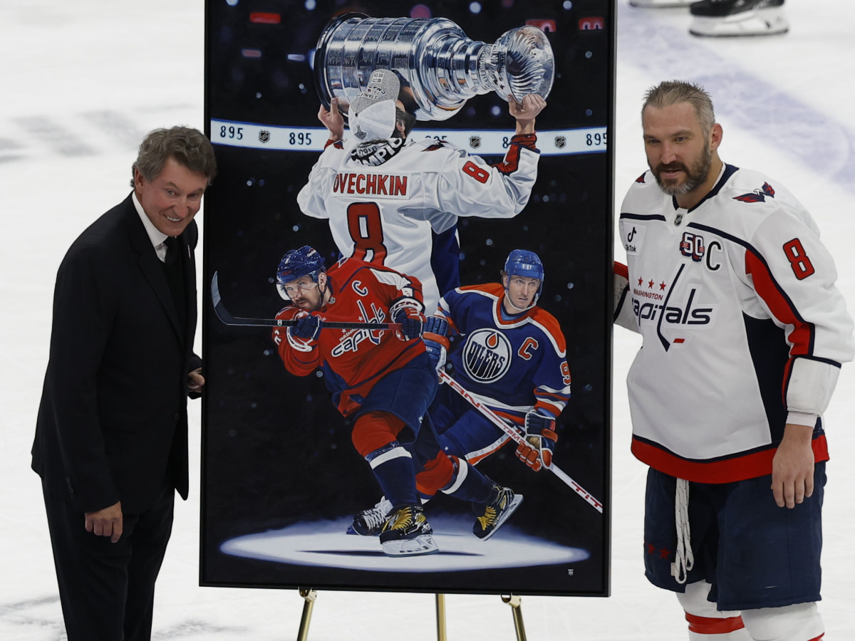     Чествование Александра Овечкина. Фото: НХЛ