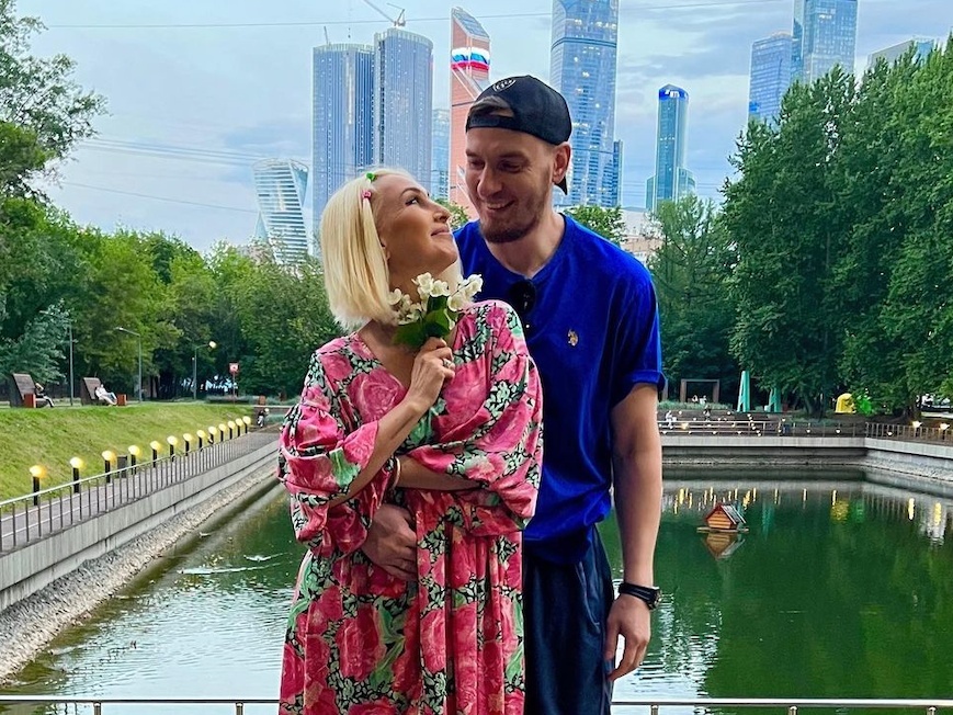 Кудрявцева с мужем