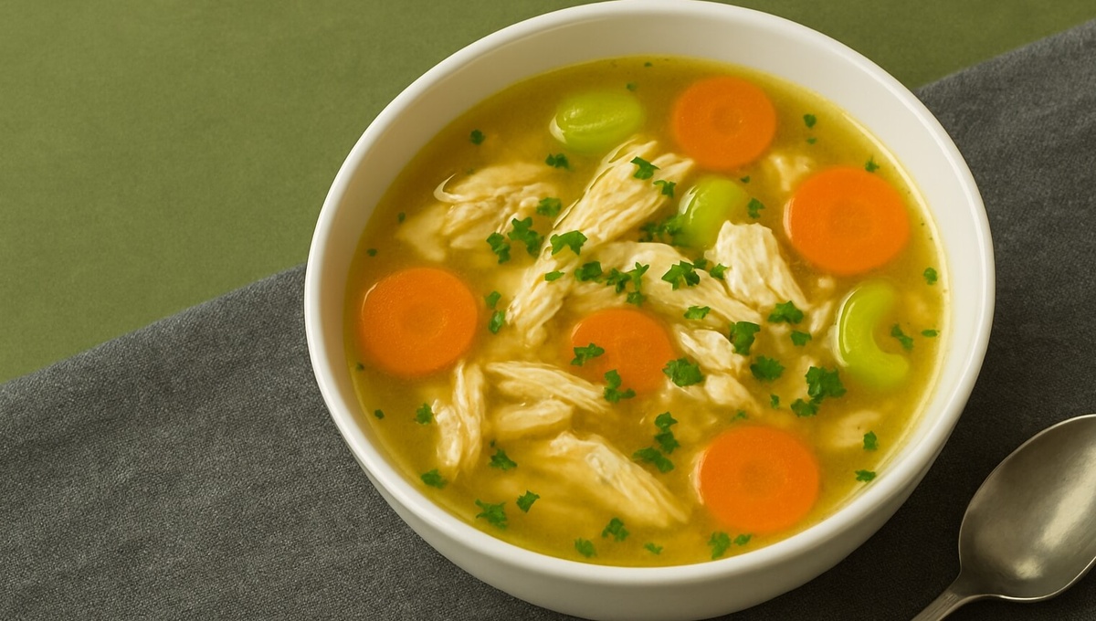    Куриный суп во многих странах считается полезным блюдом при простуде