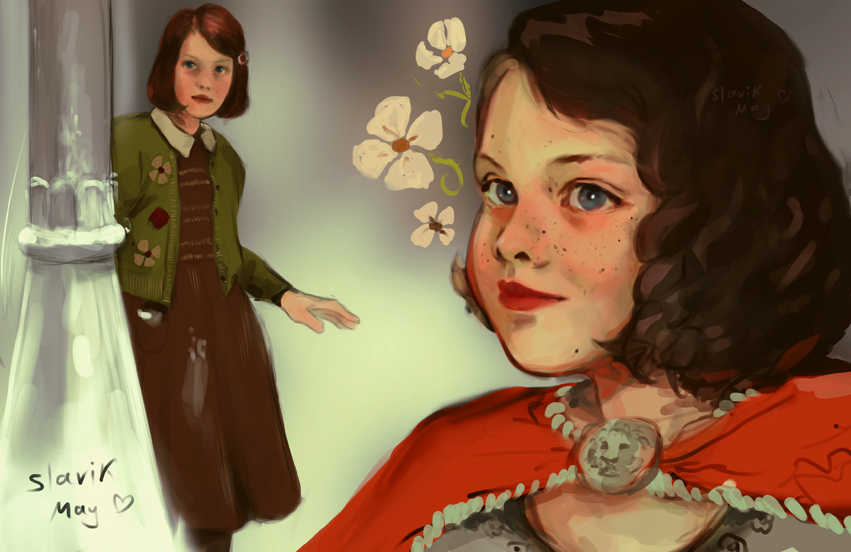 Рисунок дочери, вдохновивший меня полтора года назад на создание варианта ЕГЭ по "Хроникам Нарнии"