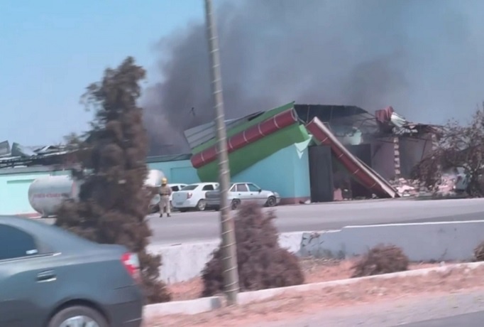 Кадр из видео, размещенного в соцсетях