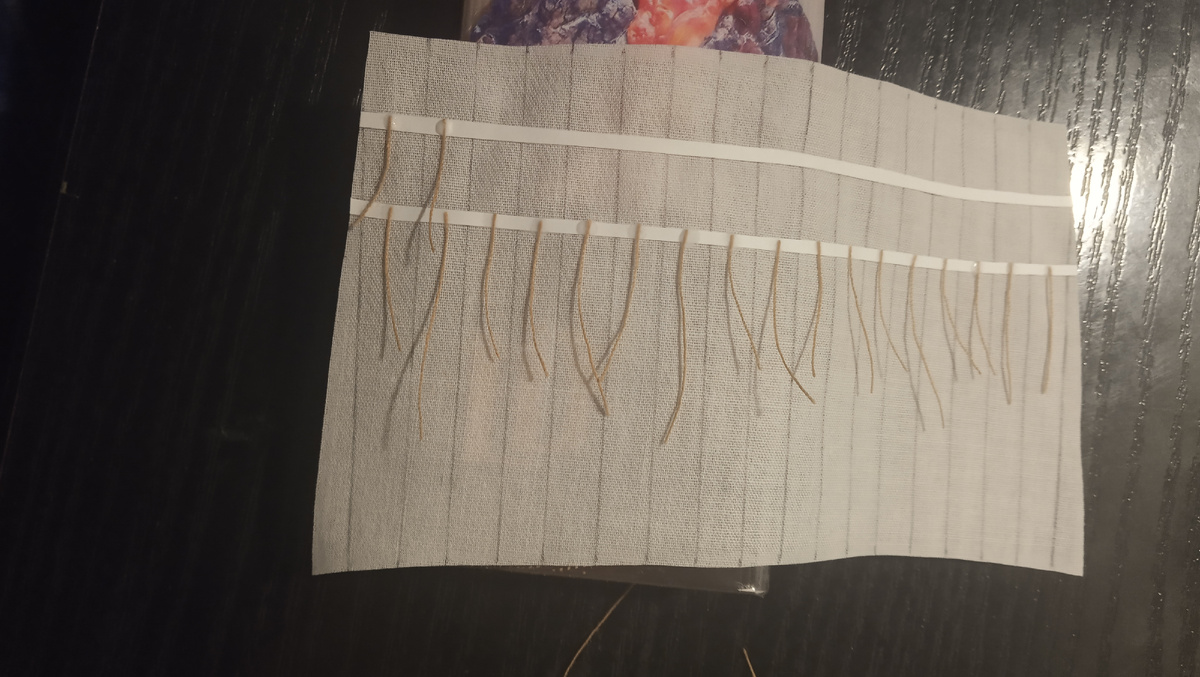 Пример процесса изготовления паруса.