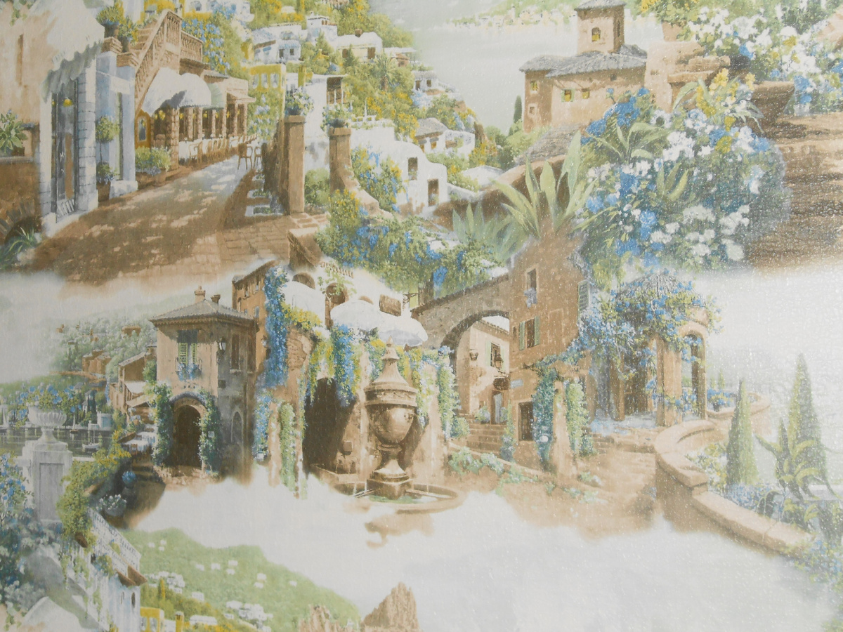 Обои на кухне создают настроение