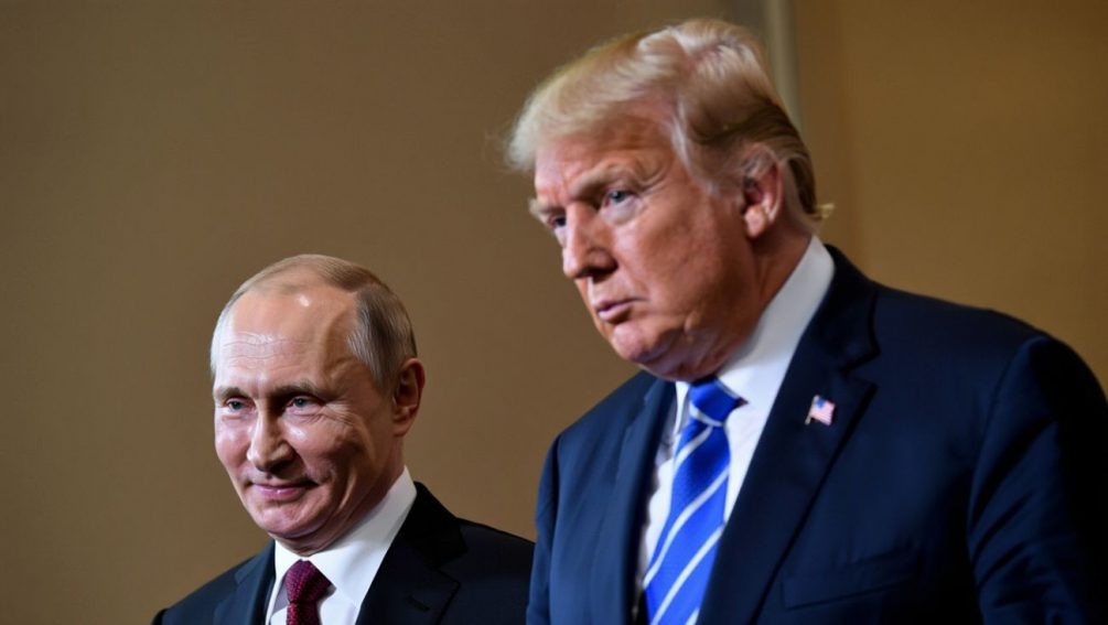   Владимир Путин и Дональд Трамп. Иллюстрация: "Блокнот"