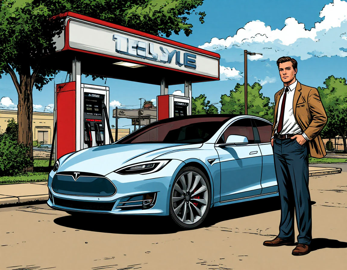  К 2025 году число электромобилей в США перевалило за 7 миллионов. Зарядных станций — более 170 000.