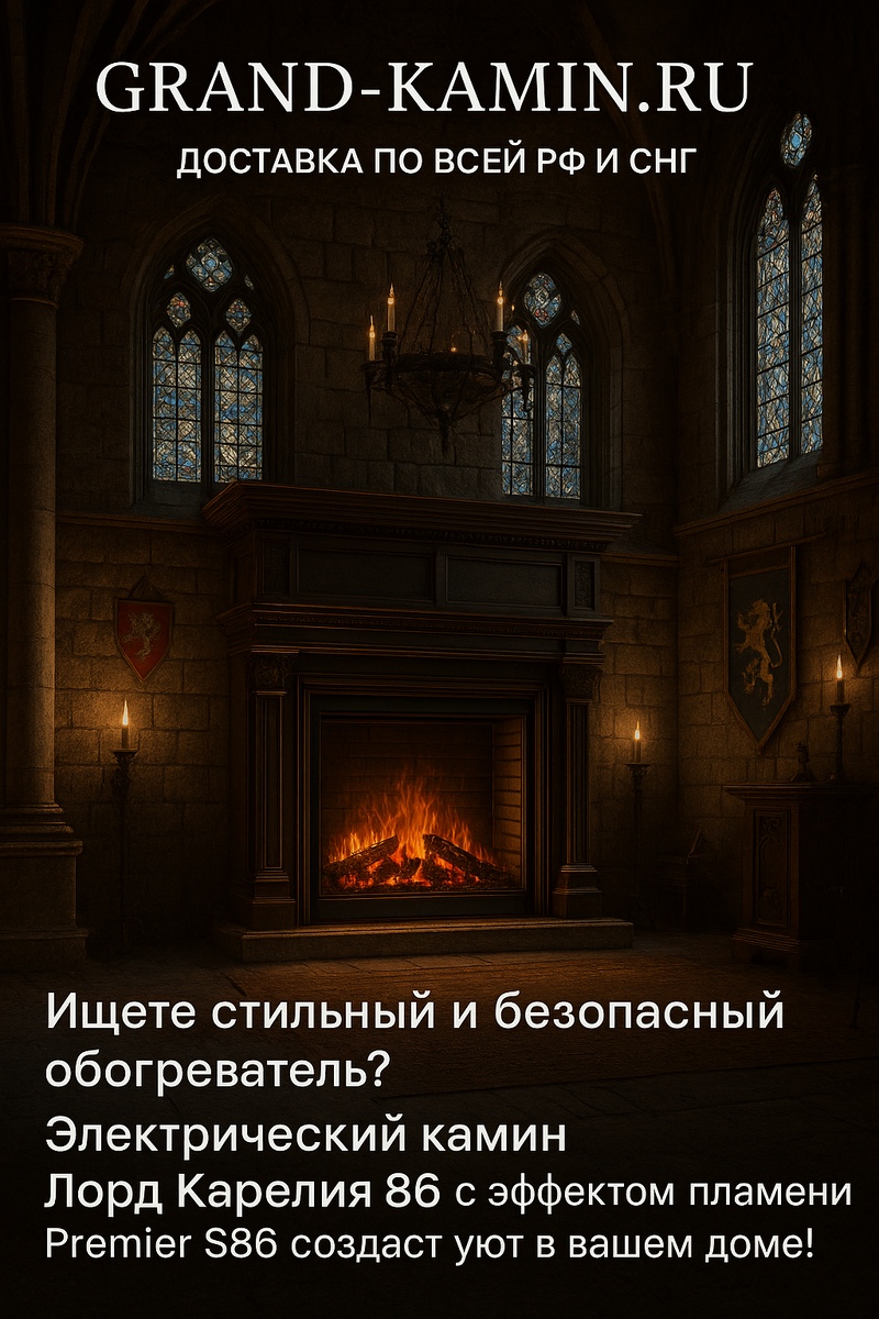    Электрический камин Лорд Карелия 86: уют и стиль в каждом доме с эффектом настоящего огня Kamin