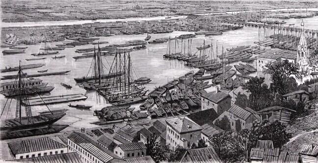 © РИА Новости / Нижегородский государственный историко-архитектурный музей-заповедник
Деревянные суда на Волге