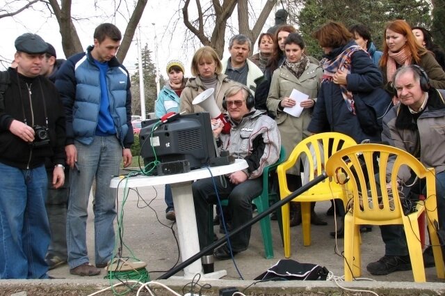    На съёмках фильма «Репортеры» в Севастополе, 2007 год. Фото: Из личного архива/ Вадим Подлиняев