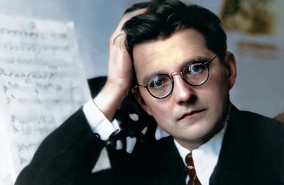 Портрет композитора Дмитрия Шостаковича