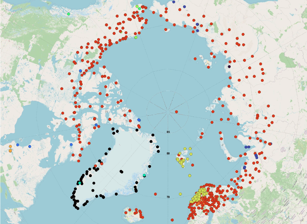 Точки и источники, где были собраны данные in situ (на месте, лат.). Источник изображения: nature.com