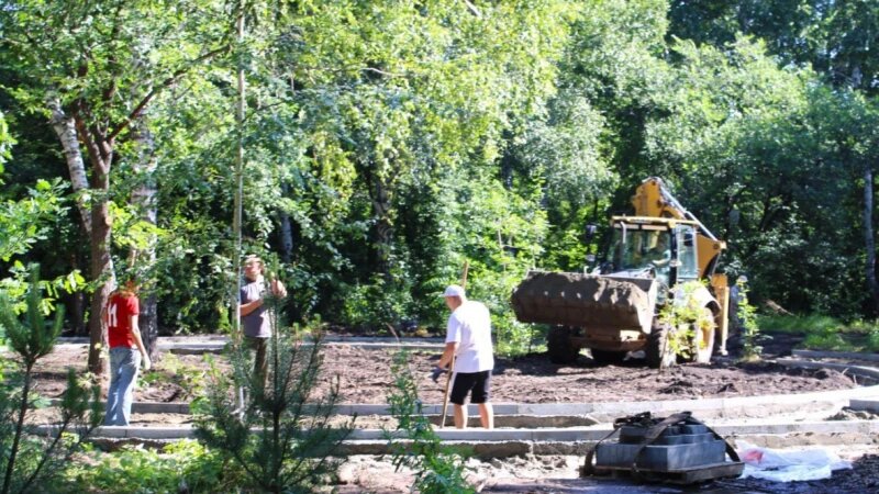    В Барнауле продолжается благоустройство парков отдыха barnaul_org