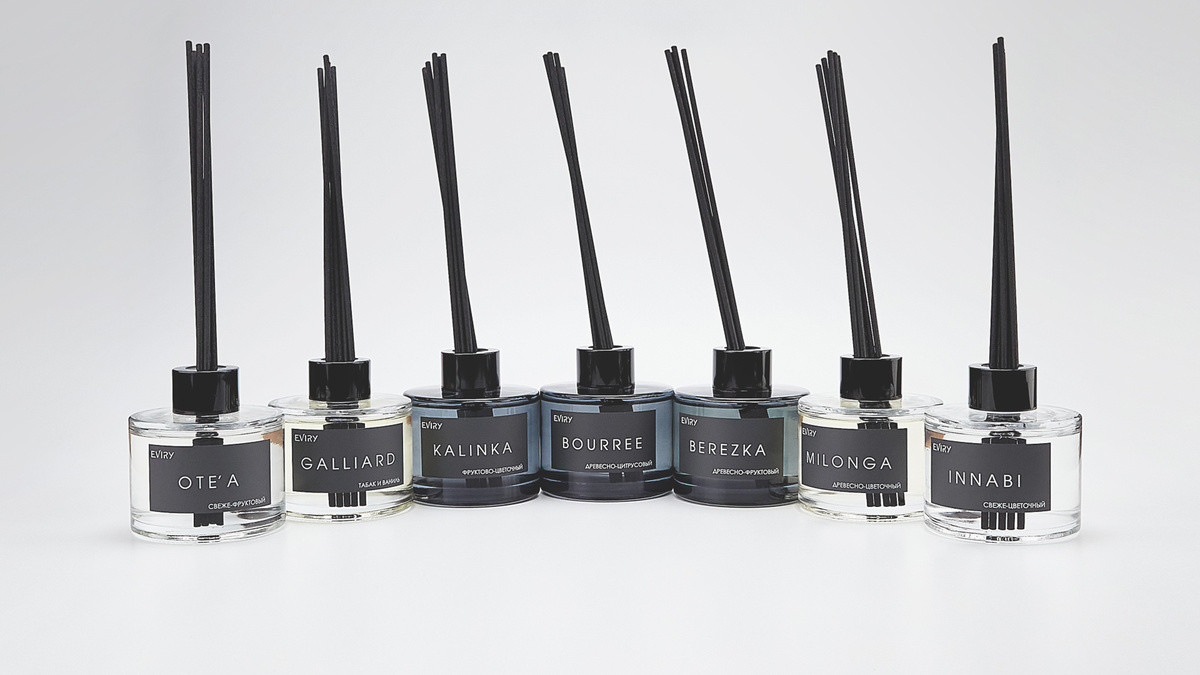 Ароматы EVIRY. Ароматические диффузоры для дома EVIRY