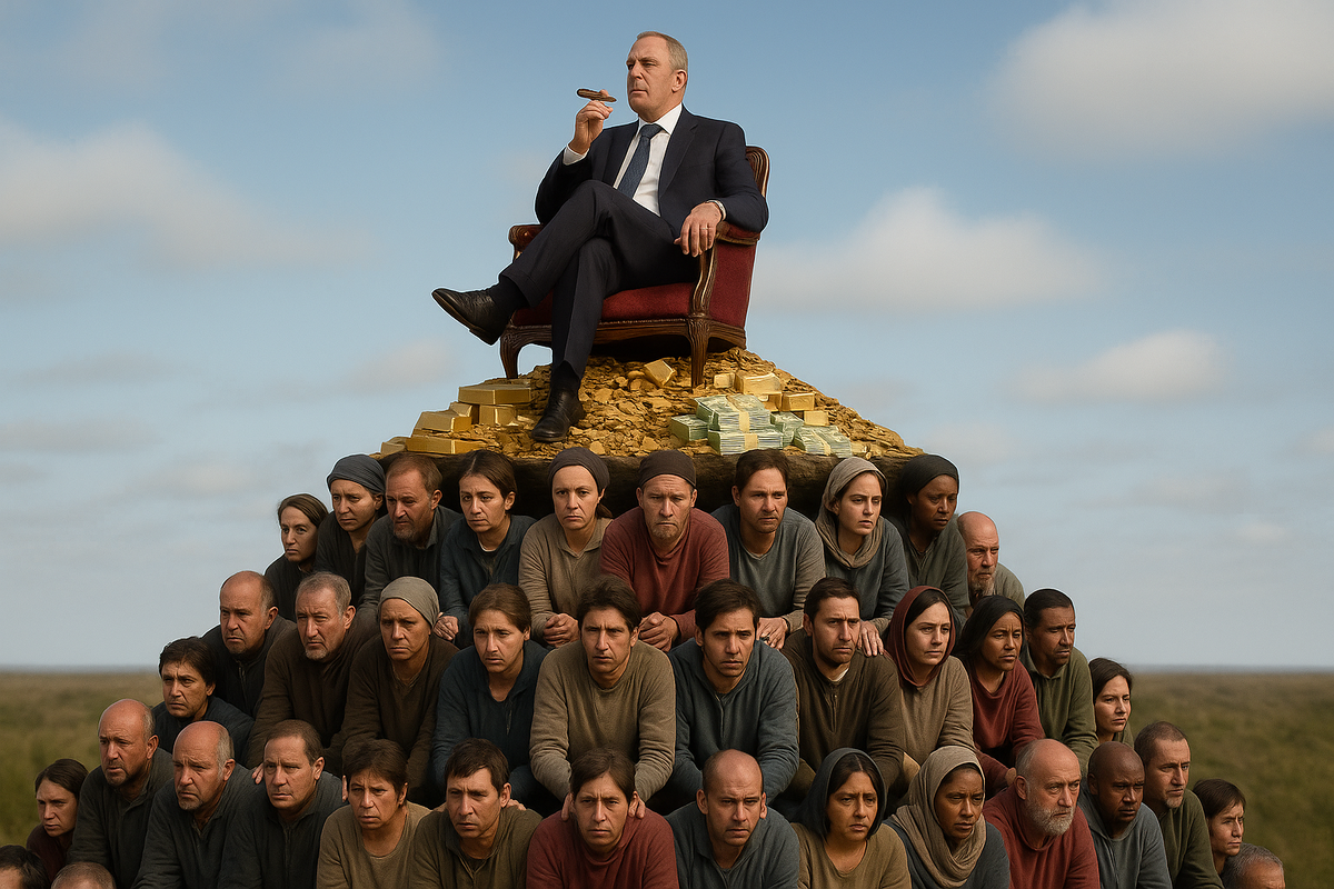 Современная проблема: концентрация богатства у 1% населения.