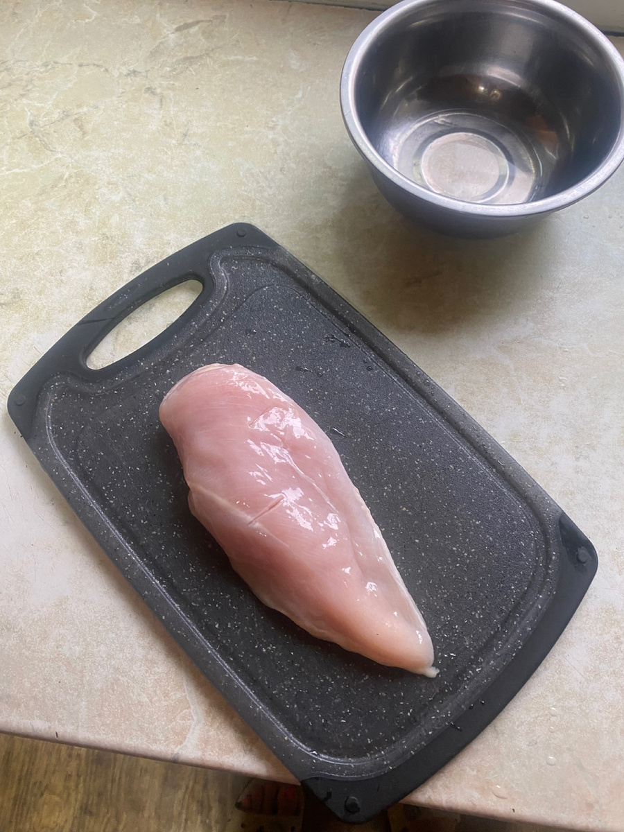 Хорошо промываем грудку 