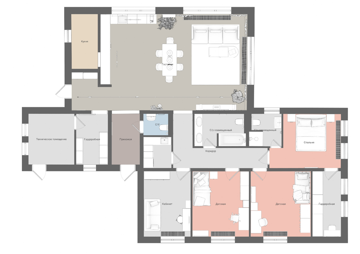 Планировка дома в Планоплане