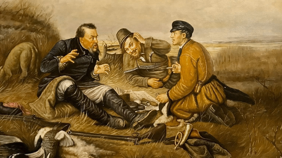 В.Перов. Охотники на привале. Из