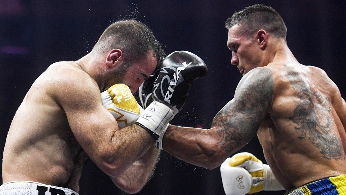    Мурат Гассиев и Александр Усик.Дарья Исаева