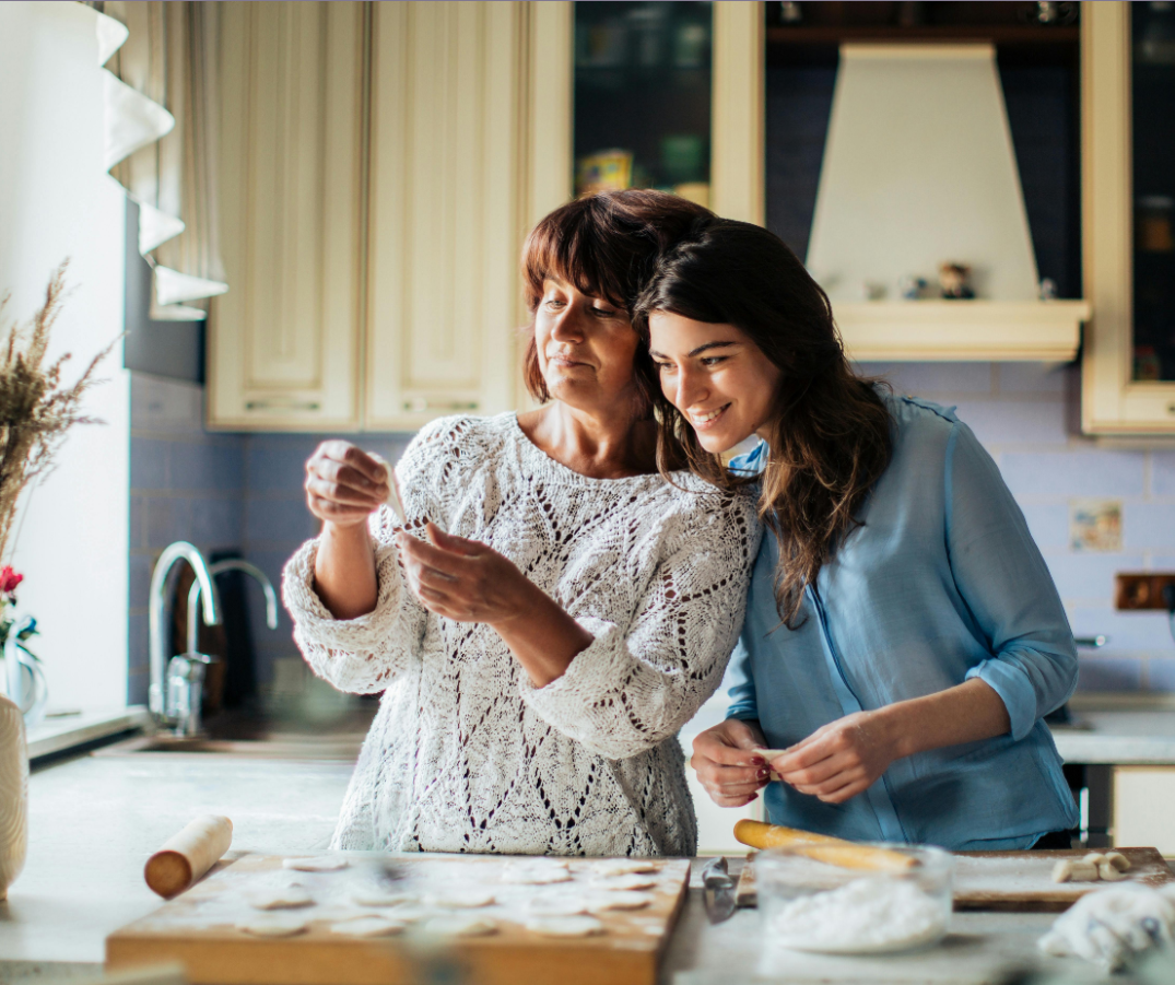 Photo by Elina Fairytale: https://www.pexels.com/photo/woman-in-blue-long-sleeve-shirt-beside-her-mother-3893528/