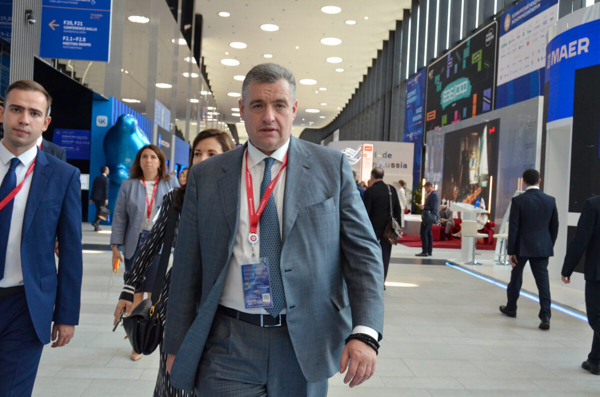 Леонид Слуцкий также отметил, что таким образом США занимается развязываем Третьей мировой войны с переходом в глобальное противостояние, где не будет победителей..  Фото: Фото: ФедералПресс / Татьяна Буторина