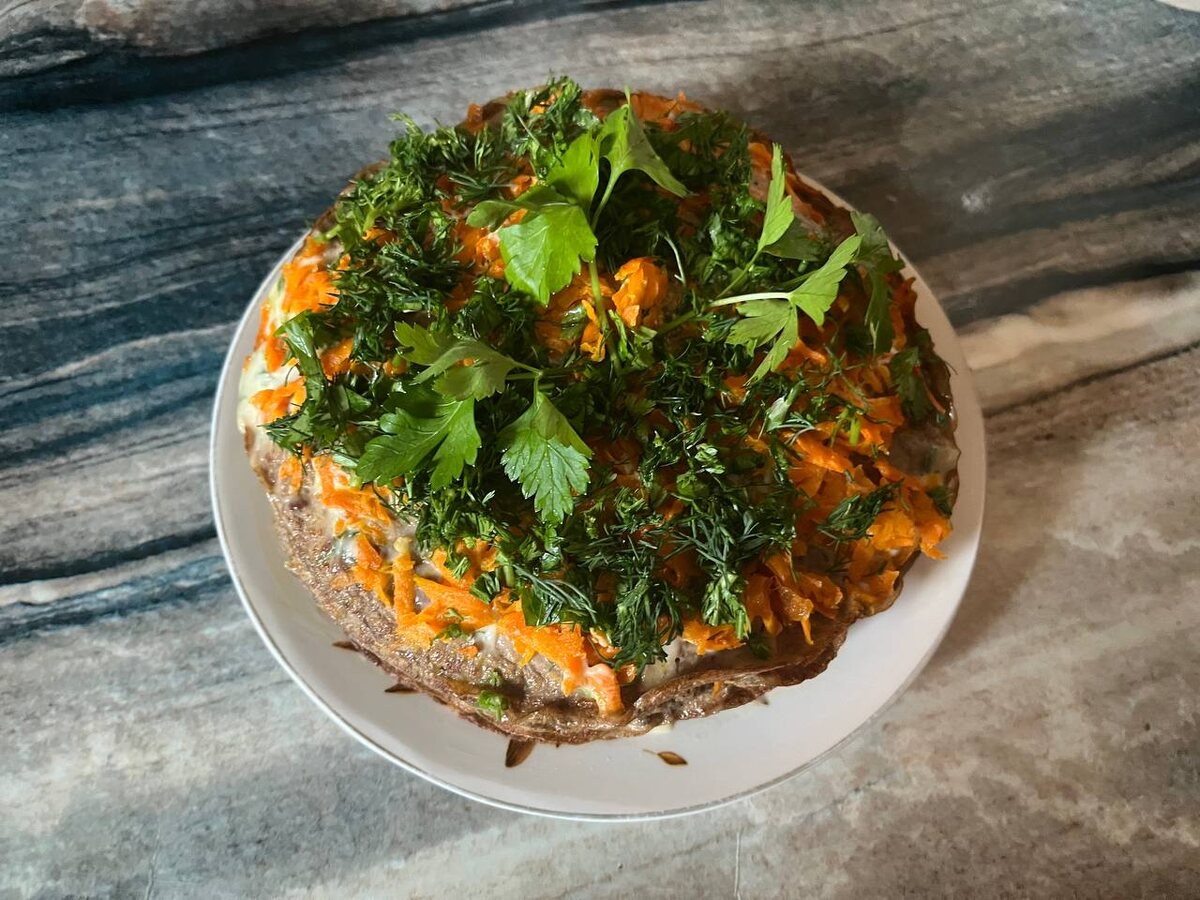 Печёночный торт