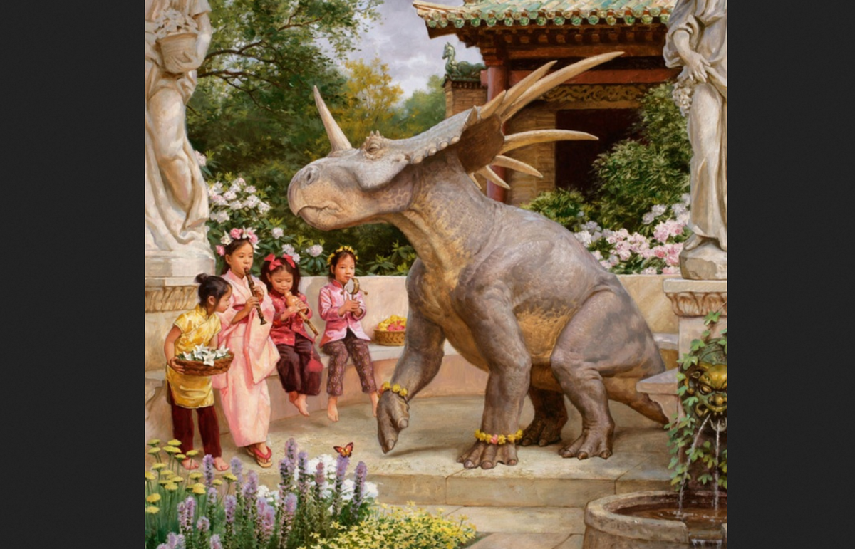 Джеймс Герни. Иллюстрация к «Динотопии»