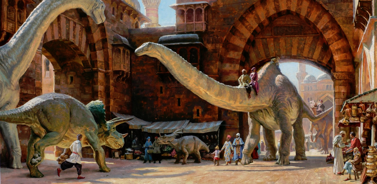 Джеймс Герни. Иллюстрация к «Динотопии»