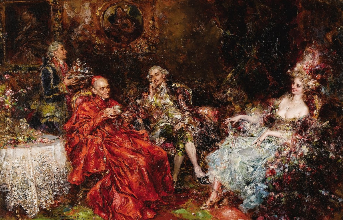 художник Хуан Пабло Салинас (Juan Pablo Salinas) - 17
Чай с его превосходительством (Tea with his Excellency)