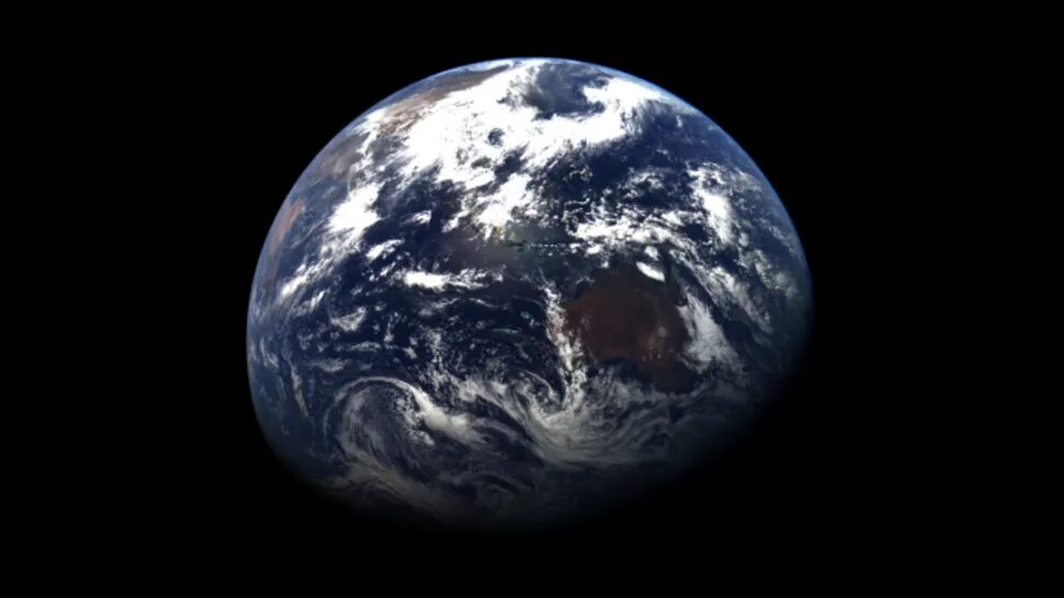 Фотография Земли, сделанная зондом 30 мая 2025 года. Источник: CNSA