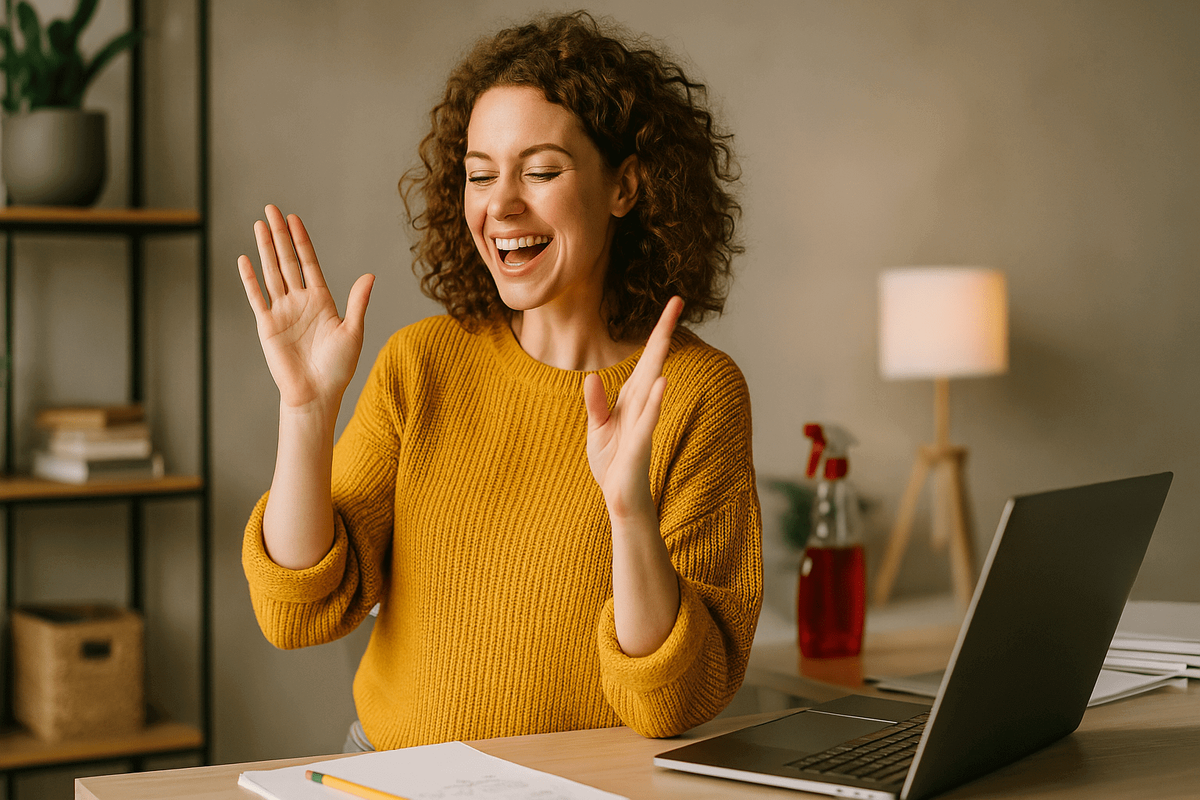    Мы физически сигнализируем себе о том, что завершаем предыдущее действие и переходим к чему-то другому.