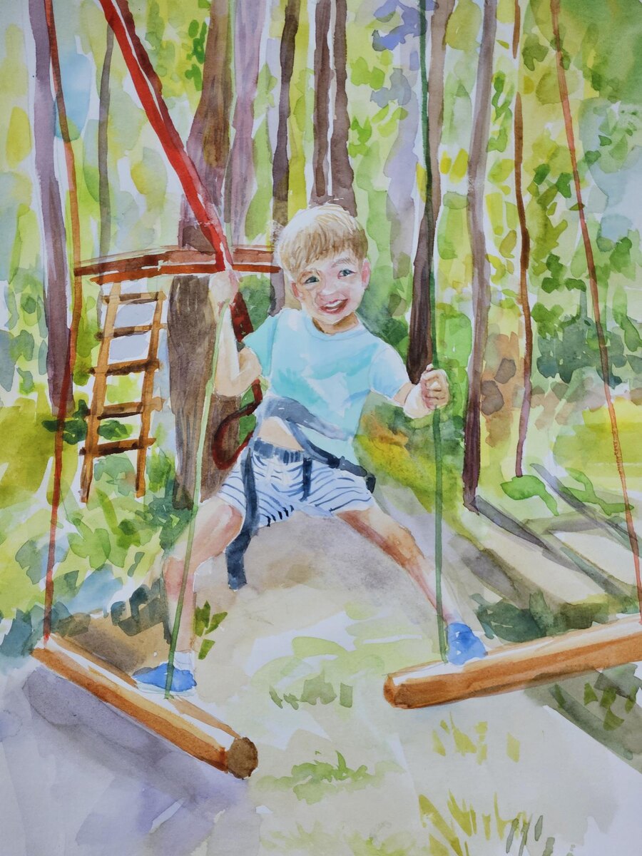 Детский сад - штаны на лямках