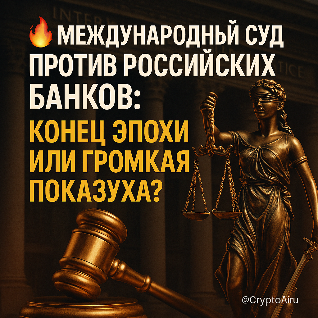 🔥 Международный суд против российских банков: конец эпохи или громкая показуха?