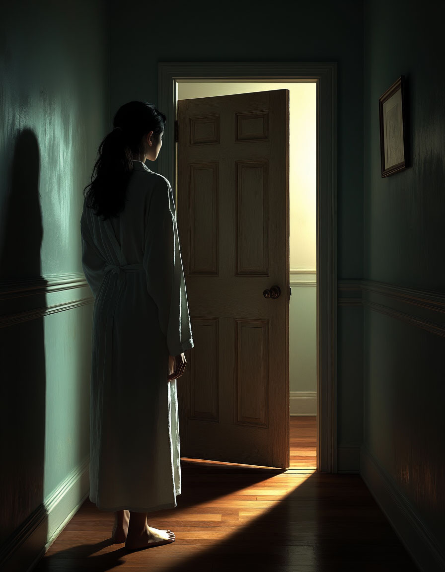 Соседка сказала, что слышит шаги в нашей квартире. Но дома были только мы