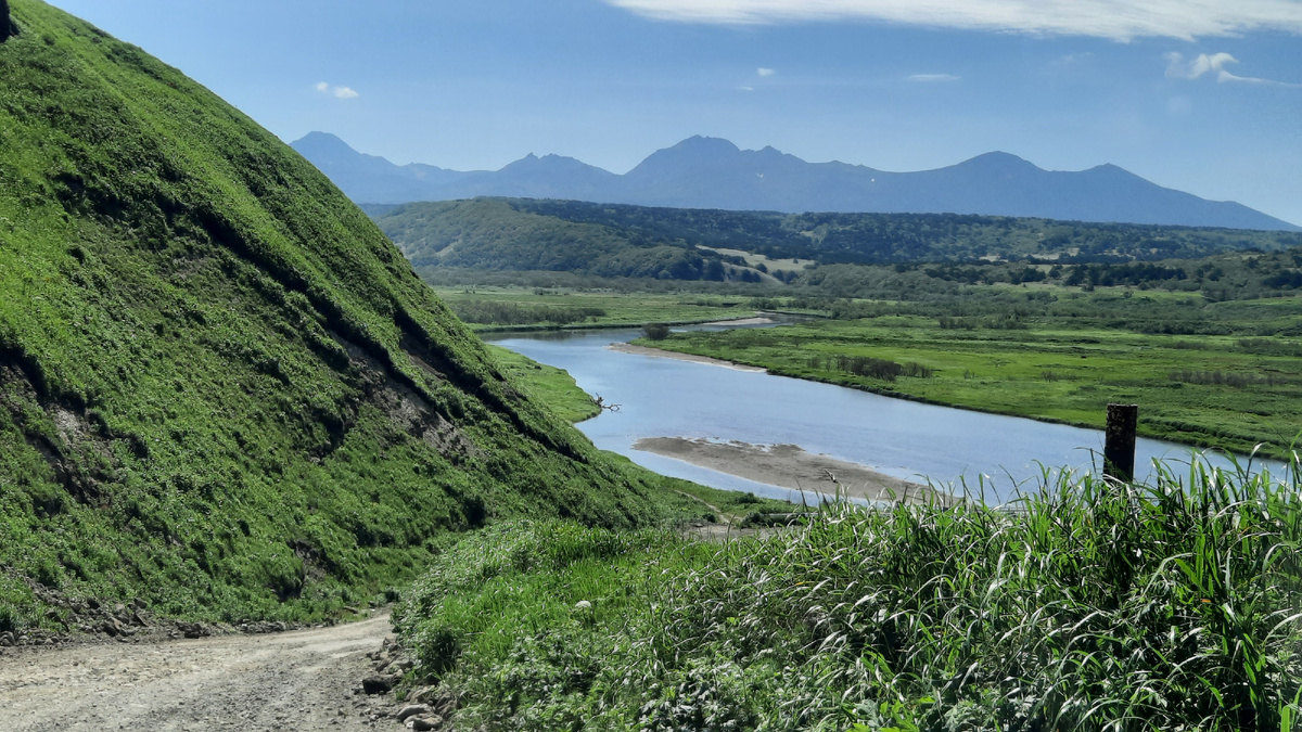 Подъезжаем к реке Куйбышевка