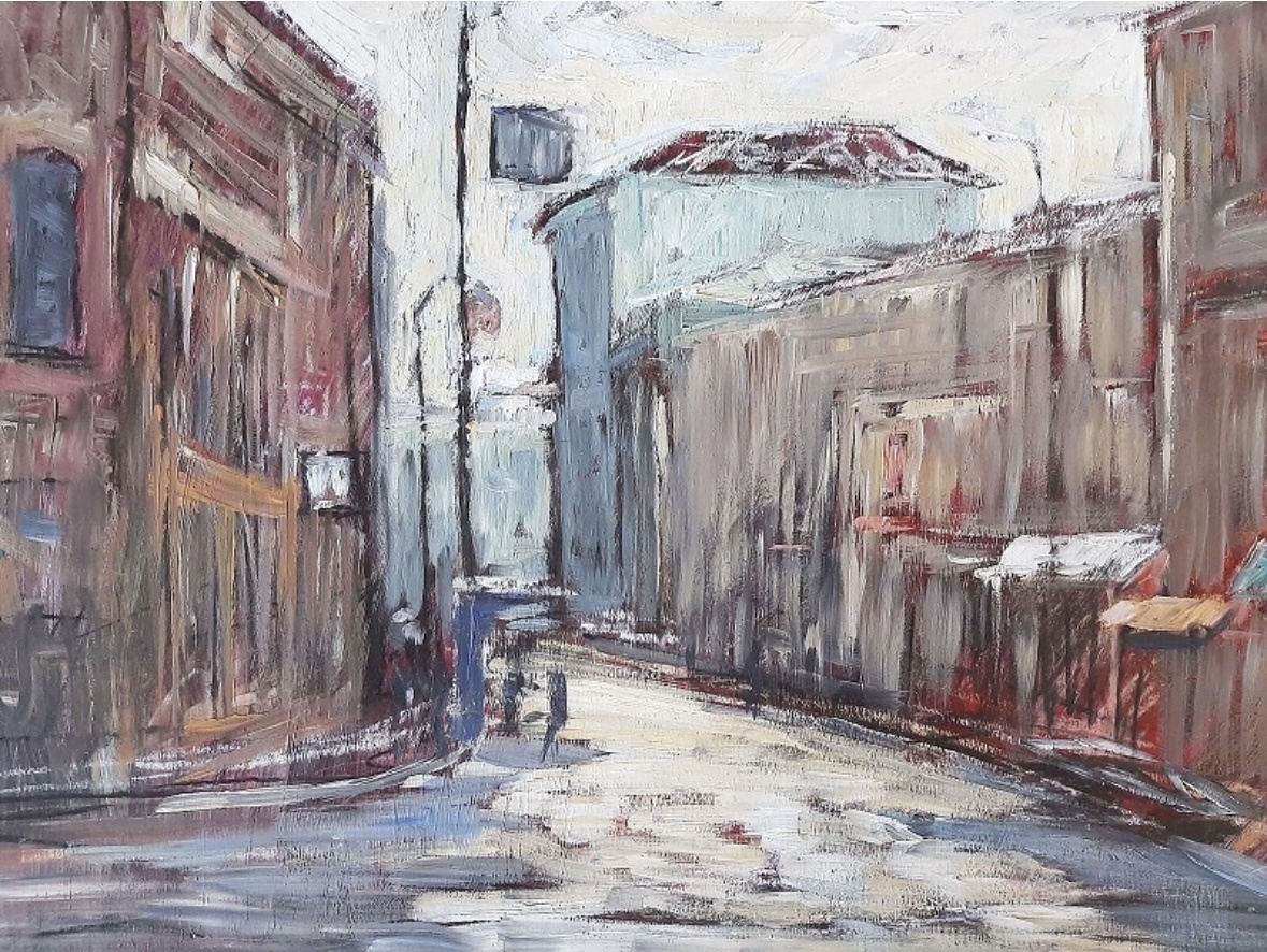 Кузнецкий мост. Художник Александр Русяйкин.