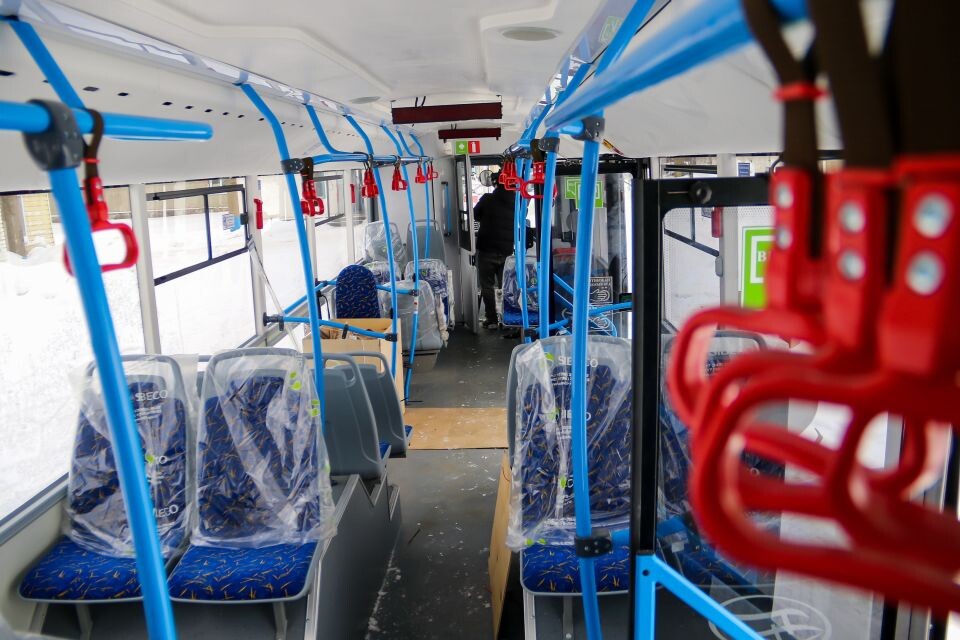    Салон нового барнаульского троллейбуса. Источник: Виталий Барабаш