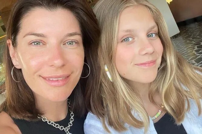 Волкова с дочерью