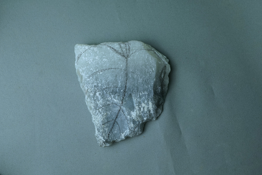 У камня, правда, имеется слабый рисунок, но его нужно ещё проявить.