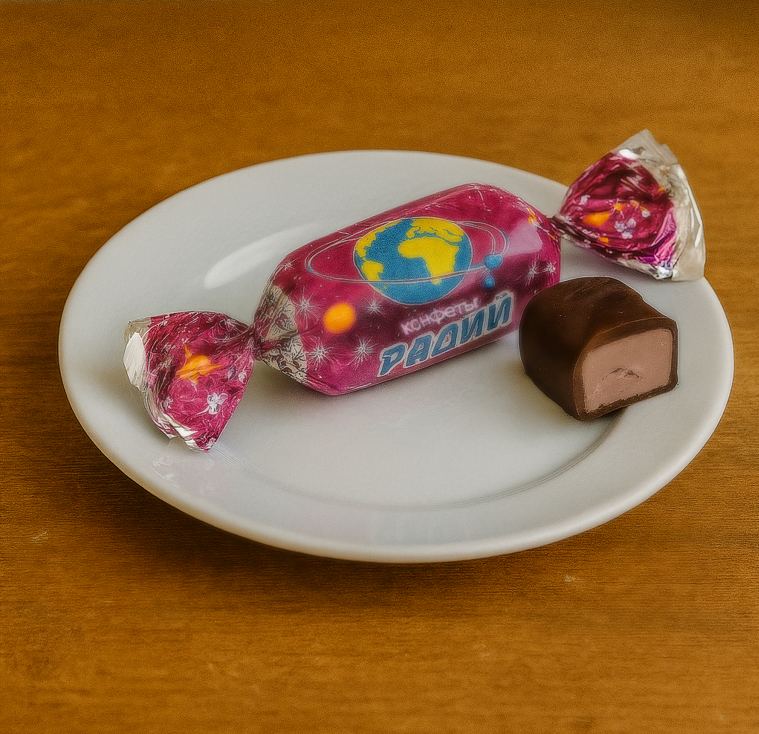 Есть и более "старая" версия этих конфет, но архивных фото практически не найти