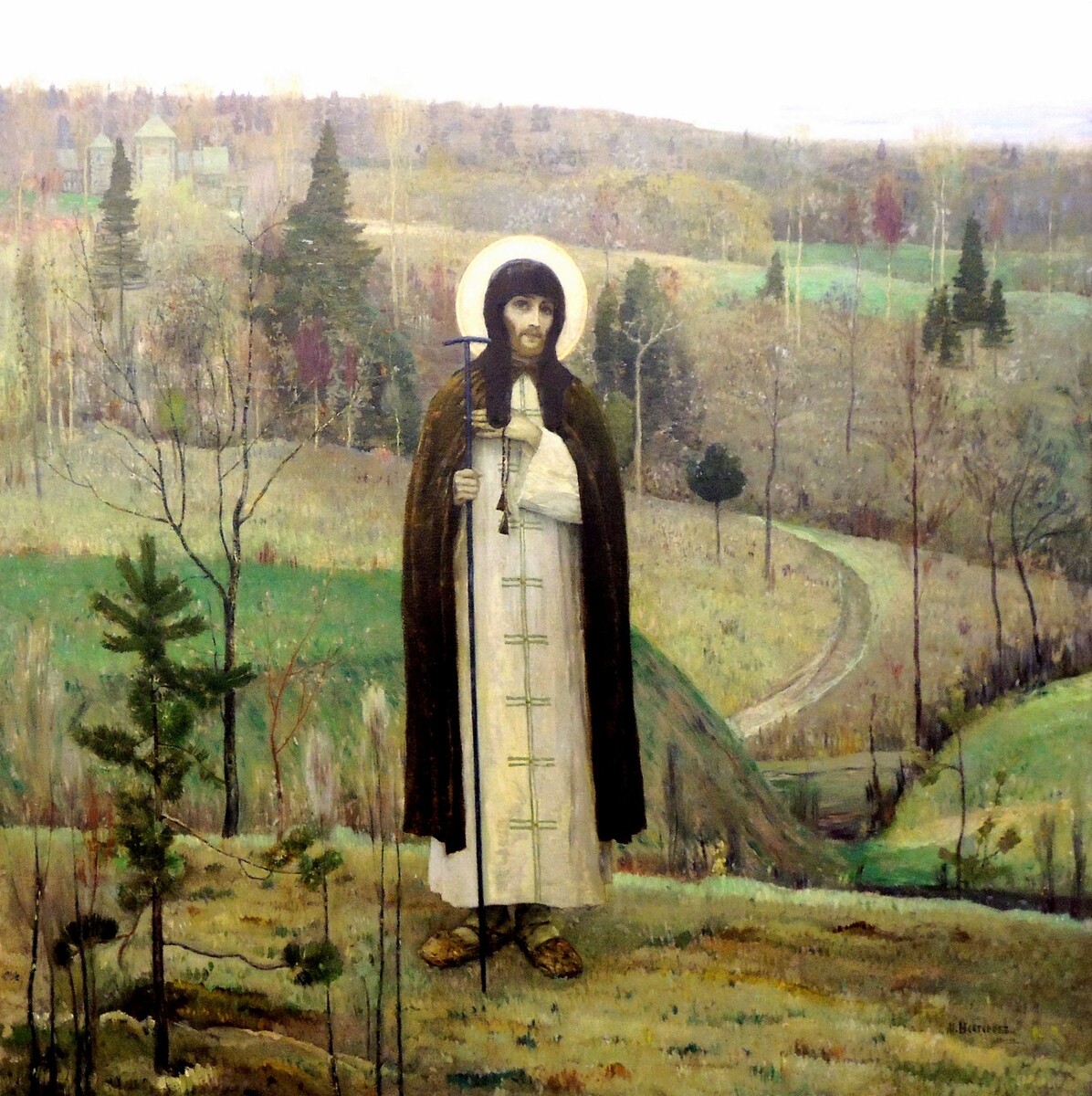 «Преподобный Сергий Радонежский», Михаил Васильевич Нестеров, 1899