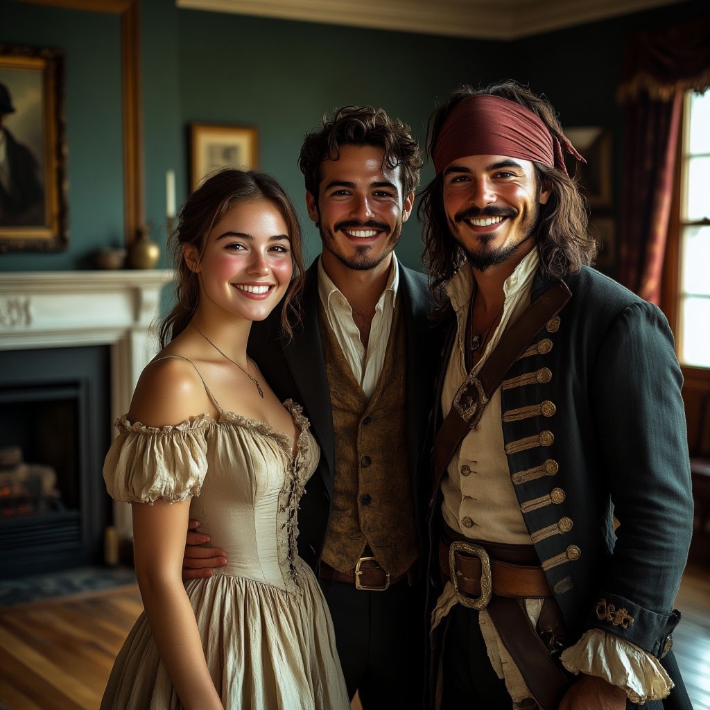 Леонсия, Френсис Морган и Генри Морган 