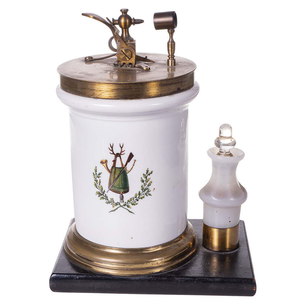 Немецкая настольная зажигалка использующая принцип Дёберейнера, 1890-е г.г.