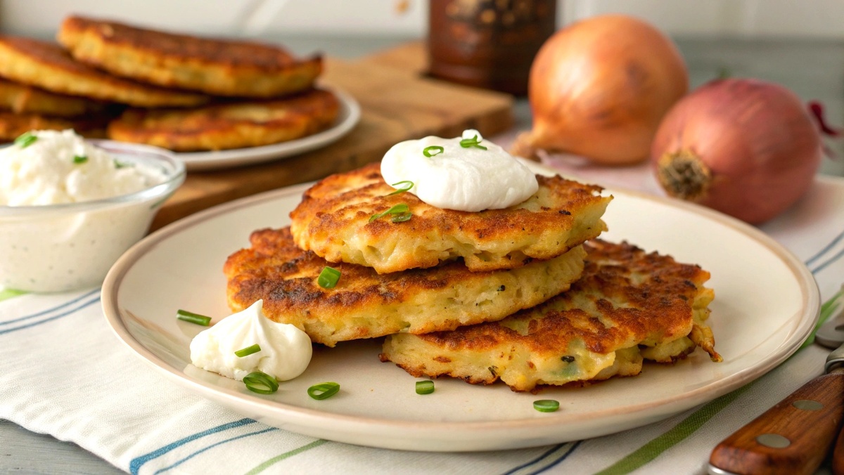 Луковые оладьи/котлеты