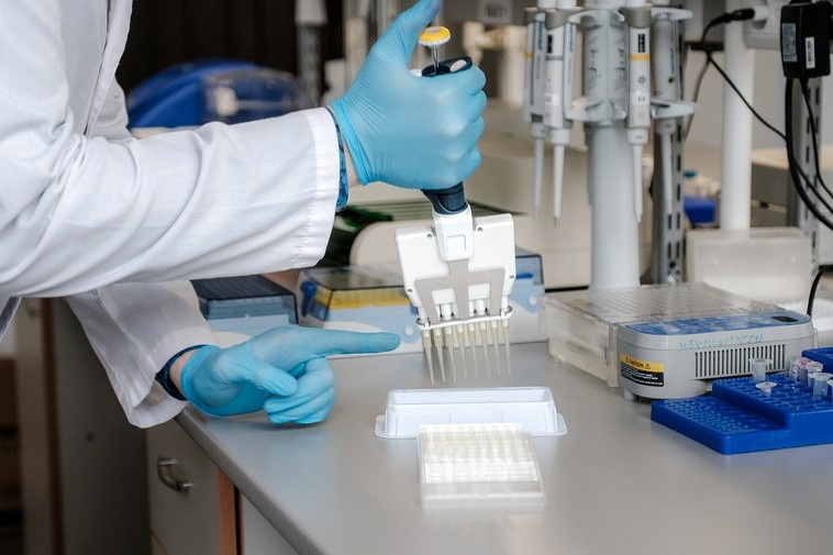 Извлечение проб в лаборатории