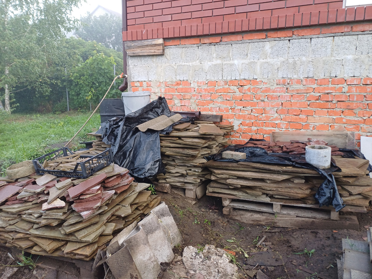 это остатки моего плитняка на сегодняшний день (фото автора)