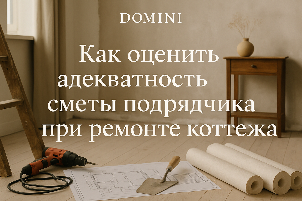    Как избежать ошибок при проверке сметы на ремонт коттеджа