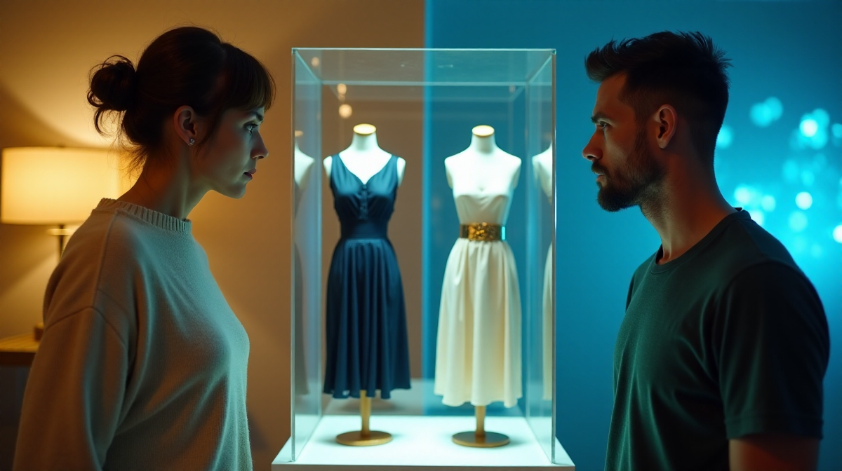 ллюзия с платьем