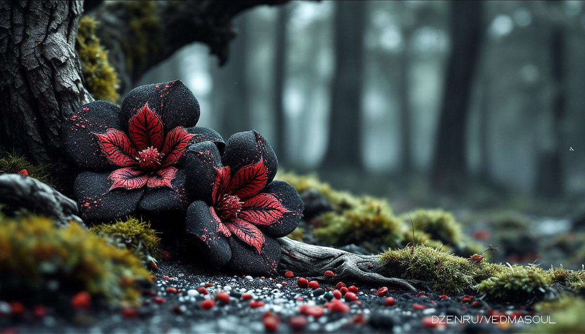 Авторское изображение @vedmasoul. Cгенерировано ИИ. Порча на судьбу, на рост, удачу